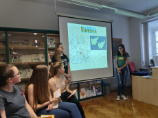 Predstavitev projekta Erasmus+ v knjižnici Josipa Vošnjaka v Slovenski Bistrici